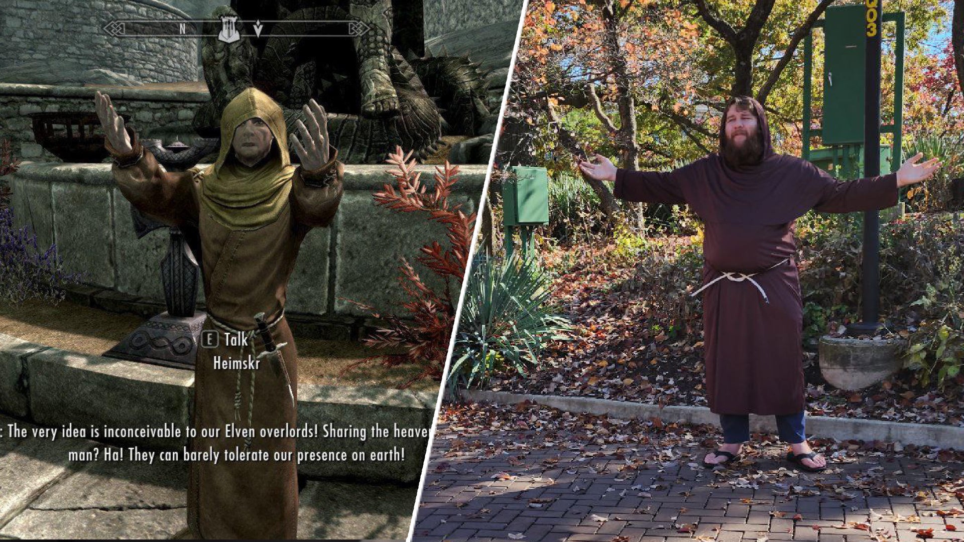 IRL Skyrim Talos roleplayer overshadows "fire and brimstone" Christian preacher